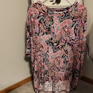 Paisley Print Women's Oversized Top NWOT